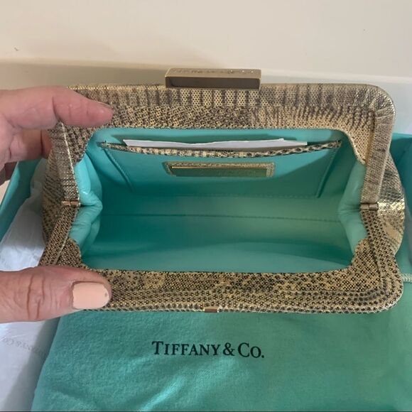 Tiffany & Co. Lizard Morgan Clutch - Gold - Picture 5 of 11